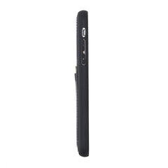 Funda tipo billetera de cuero Capri Snap On para iPhone X