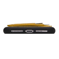 Funda tipo billetera de cuero Pisa Snap On con soporte para iPhone XS Max