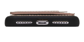 Pisa Snap On Leather Wallet Case with Stand for iPhone X