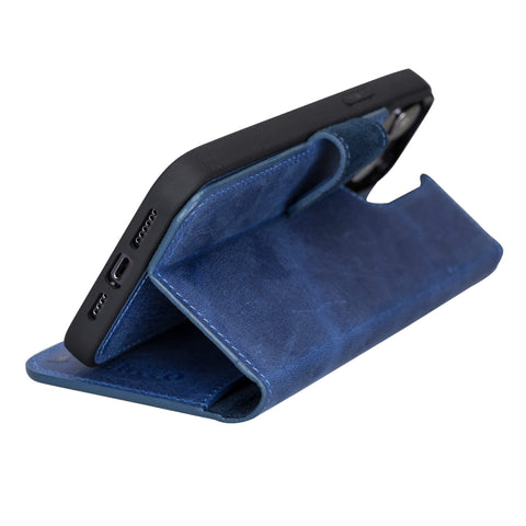 Ravenna RFID Blocking Detachable Leather Wallet Case for iPhone 13 Pro Max