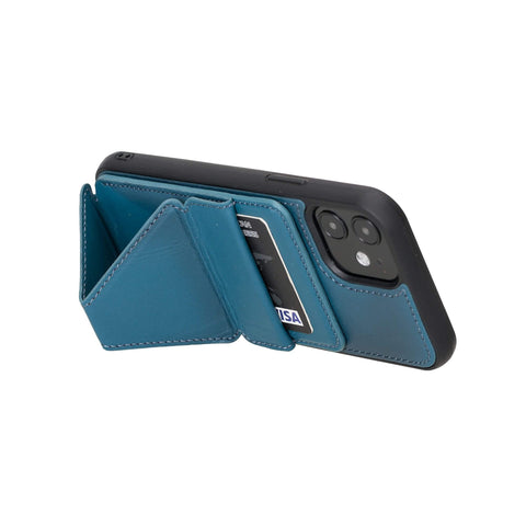 Messa RFID Blocking Leather Case for iPhone 12 Pro with a Detachable Wallet