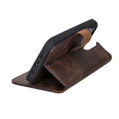 Funda tipo billetera de cuero desmontable con bloqueo RFID Ravenna para iPhone 13 Pro