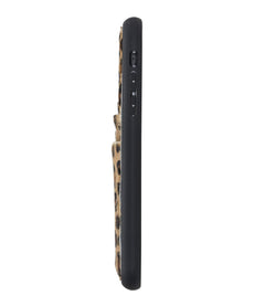 Funda tipo billetera de cuero Capri Snap On para iPhone 11
