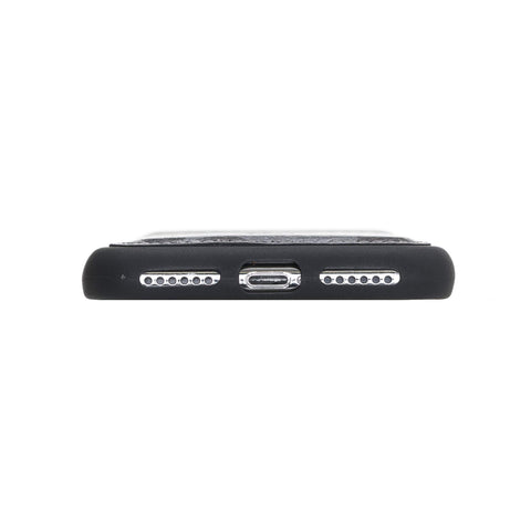 Funda tipo billetera de cuero Capri Snap On para iPhone X