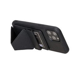 Messa RFID Blocking Leather Case for iPhone 12 Pro Max with a Detachable Wallet