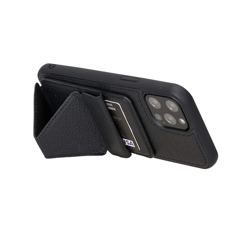 Messa RFID Blocking Leather Case for iPhone 12 Pro Max with a Detachable Wallet