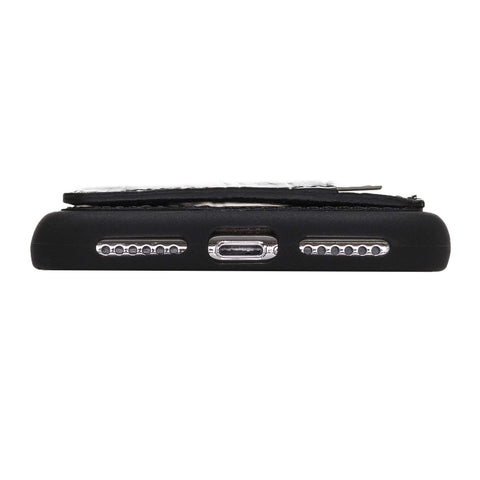 Pisa Snap On Leather Wallet Case with Stand for iPhone X