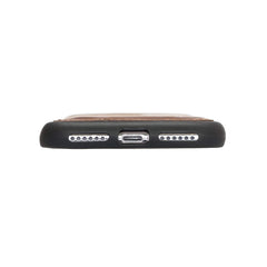 Funda tipo billetera de cuero Capri Snap On para iPhone X