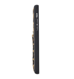 Funda tipo billetera de cuero Capri Snap On para iPhone X