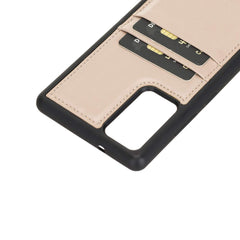 Funda tipo billetera de cuero Capri Snap On para Samsung Galaxy Note 20