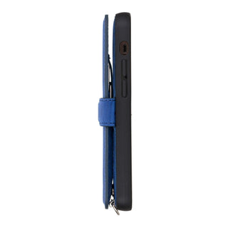 Fermo Funda de cuero para teléfono con billetera cruzada para iPhone 12 Mini