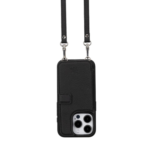 Fermo Leather Crossbody Wallet Phone Case for iPhone 15 Pro