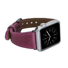 Messina Leather Slim Band Strap for Apple Watch