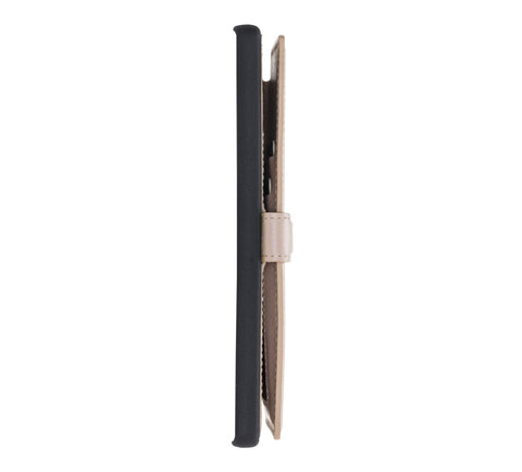 Verona Funda tipo billetera delgada de cuero con bloqueo RFID para Samsung Galaxy Note 10 Plus