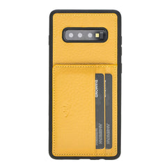 Funda tipo billetera de cuero Pisa Snap On con soporte para Samsung Galaxy S10 Plus