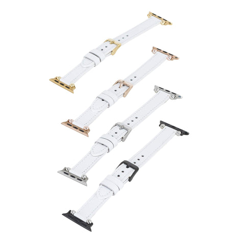 Correa delgada de cuero Foggia para Apple Watch