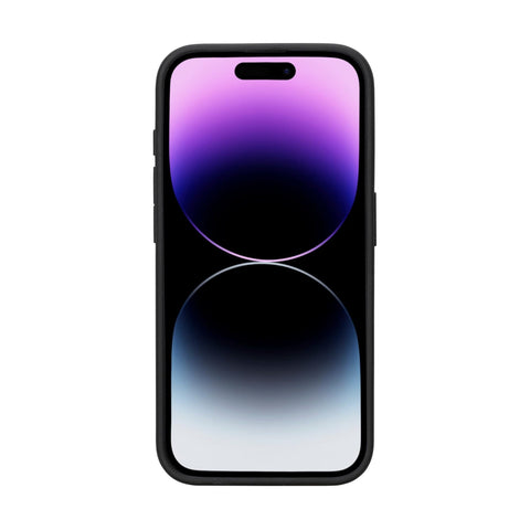 Funda tipo billetera de cuero Capri Snap On para iPhone 15 Pro