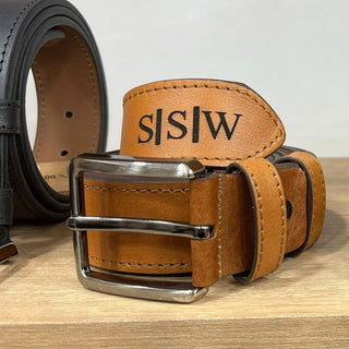 Urban Classic Leather Men's Belt - Tan