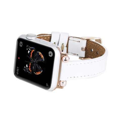 Correa delgada de cuero Foggia para Apple Watch