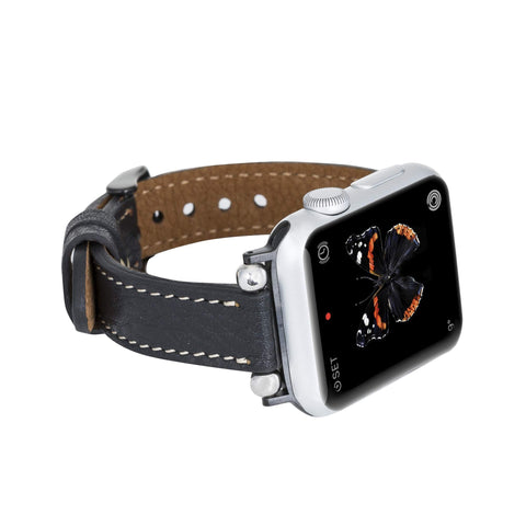Correa delgada de cuero Foggia para Apple Watch