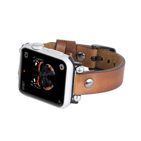 Perugia Leather Slim Band Strap for Apple Watch