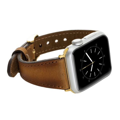 Correa delgada de cuero Messina para Apple Watch