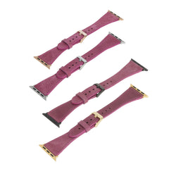 Messina Leather Slim Band Strap for Apple Watch