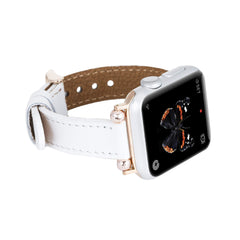 Correa delgada de cuero Foggia para Apple Watch
