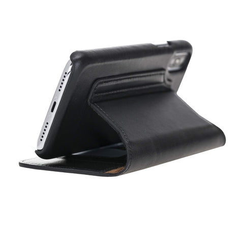 Venice RFID Blocking Leather Wallet Stand Case for iPhone X