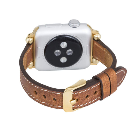 Correa delgada de cuero Foggia para Apple Watch