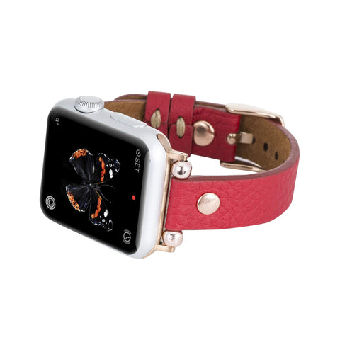 Perugia Leather Slim Band Strap for Apple Watch