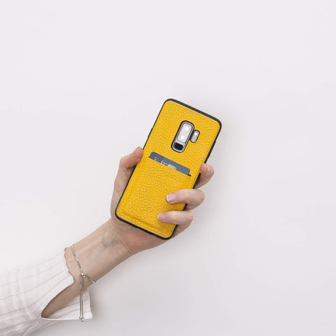 Capri Snap On Leather Wallet Case for Samsung Galaxy S9 Plus