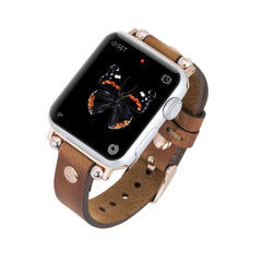 Correa delgada de cuero Perugia para Apple Watch