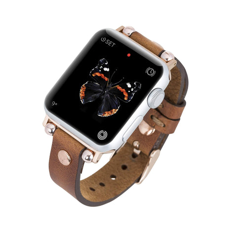 Perugia Leather Slim Band Strap for Apple Watch