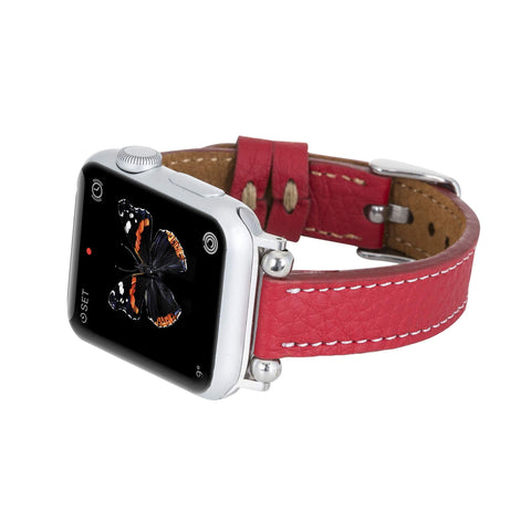 Correa delgada de cuero Foggia para Apple Watch