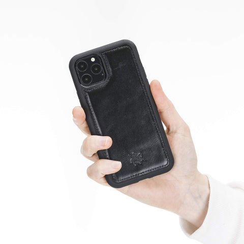 Funda de cuero Lucca Snap On para iPhone 11 Pro