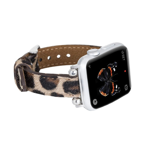 Correa delgada de cuero Foggia para Apple Watch