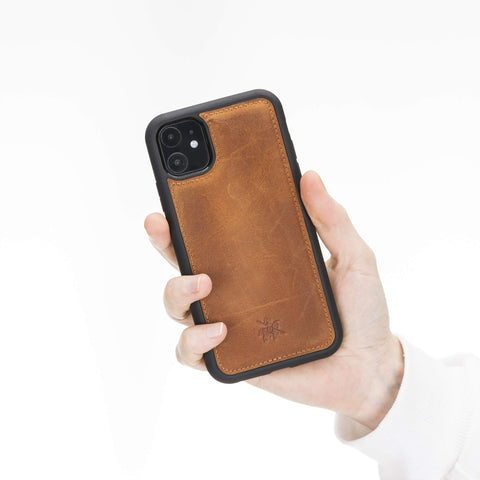 Lucca Snap On Leather Case for iPhone 11