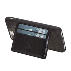 Funda tipo billetera de cuero Pisa Snap On con soporte para iPhone 8 Plus