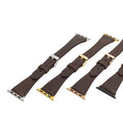 Messina Leather Slim Band Strap for Apple Watch