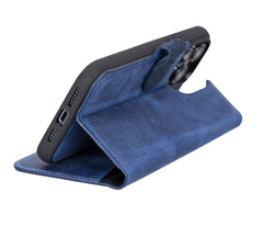 Ravenna RFID Blocking Detachable Leather Wallet Case for iPhone 14 Pro Max
