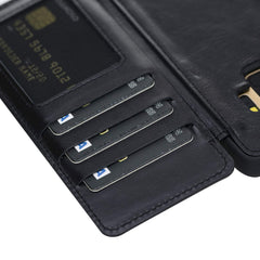Verona - Funda tipo cartera delgada de piel con bloqueo RFID para iPhone 7 Plus