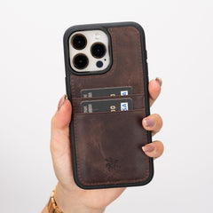 Capri Snap On Leather Wallet Case for iPhone 15 Pro Max