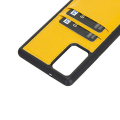 Funda tipo billetera de cuero Capri Snap On para Samsung Galaxy Note 20
