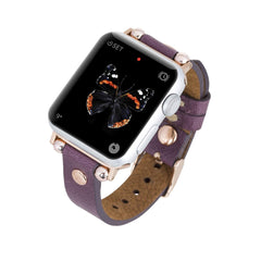 Correa delgada de cuero Perugia para Apple Watch