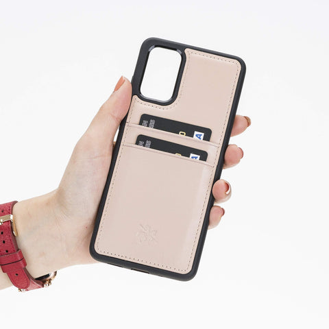 Funda tipo billetera de cuero Capri Snap On para Samsung Galaxy S20 Plus