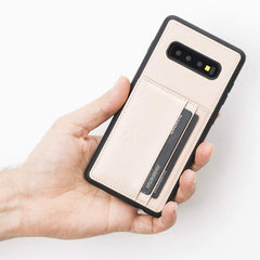 Funda tipo billetera de cuero Pisa Snap On con soporte para Samsung Galaxy S10 Plus