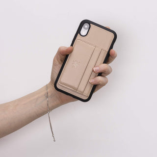 Pisa Snap On Leather Wallet Case with Stand for iPhone XR