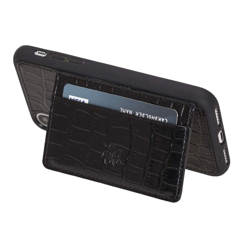 Pisa Snap On Leather Wallet Case with Stand for iPhone X