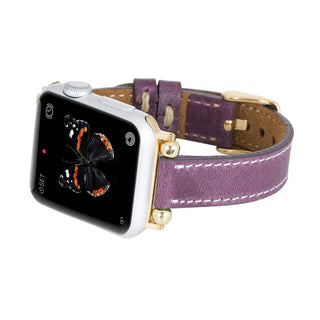 Foggia Leather Slim Band Strap for Apple Watch